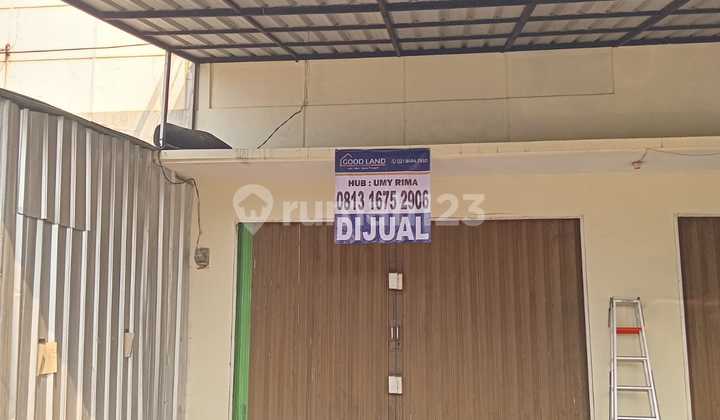 tampak depan ruko 1 lantai siap untuk