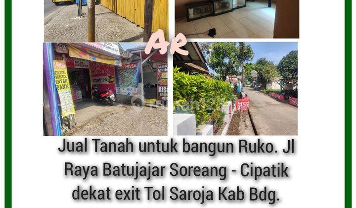 Tanah Cocok Dibangun Ruko, Minimarket, Usaha Perdagangan Atau Kantor, Jl Batujajar Soreang Cipatik Kec Kutawaringin. Kabupaten Bandung  2