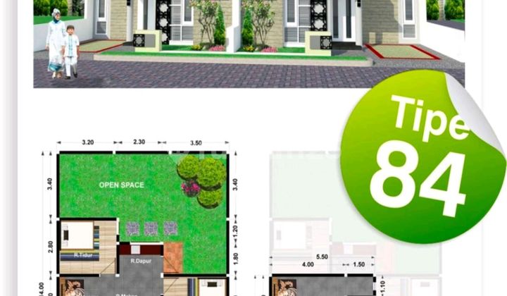 Rumah 2 Lantai Free Design Exterior dan Interior Kota Madiun