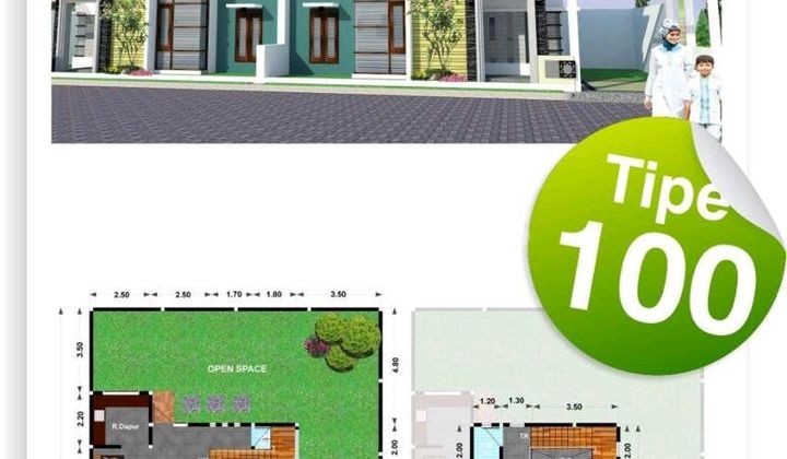 Rumah 2 Lantai Bebas Desain Kota Madiun