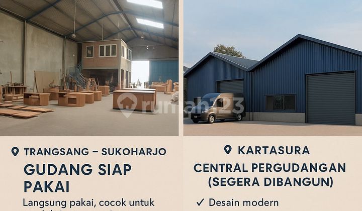Tempat Usaha Gudang Warehouse office di Solo Barat Kartasuro Dekat Exit toll dan Bandara 1