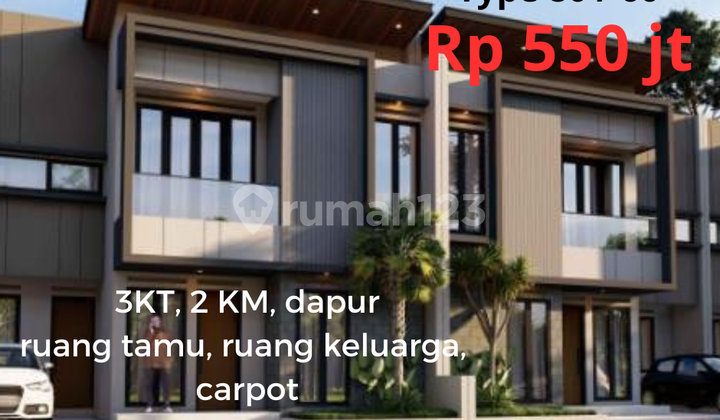 Rumah Bagus 2 Lantai Hanya 550 Jt Dekat Ums 2