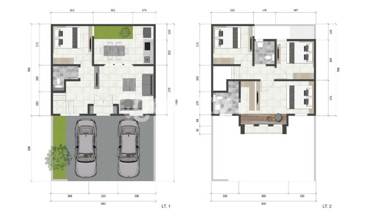 Rumah Siap Huni 2 Lantai di Pondok Mutiara Sidoarjo