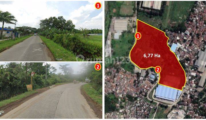 Tanah Industri Luas 6,77 Hektar di Citeureup Bogor 1