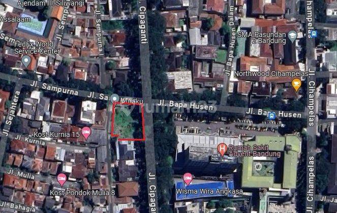 Disewakan Lahan Strategis Mainroad Cipaganti Bandung 1