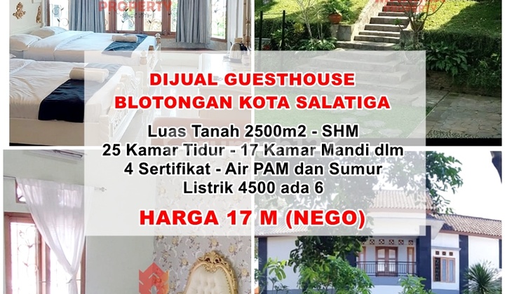Dijual Guesthouse Villa Salatiga 