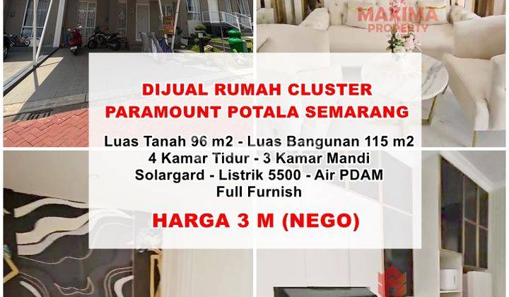 Dijual Rumah Merah Cluster Paramount Semarang  1