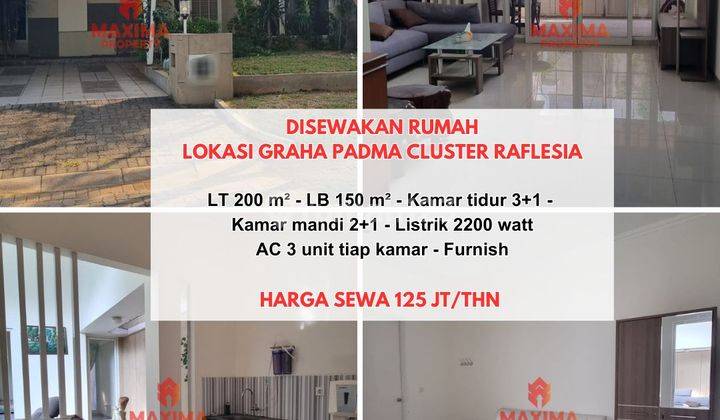 Disewakan Rumah Cluster Graha Padma Semarang 1