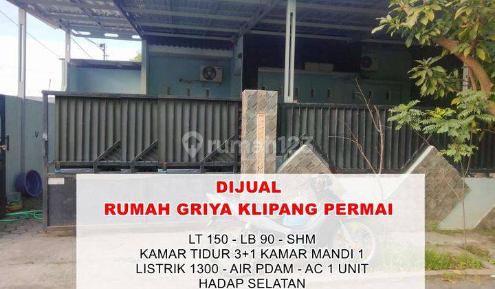 Dijual Rumah Griya Klipang Permai Semarang  1