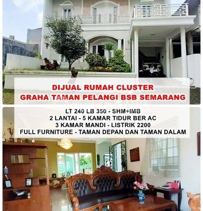 Rumah Cantik Cluster Graha Taman Pelangi Bsb Semarang  1