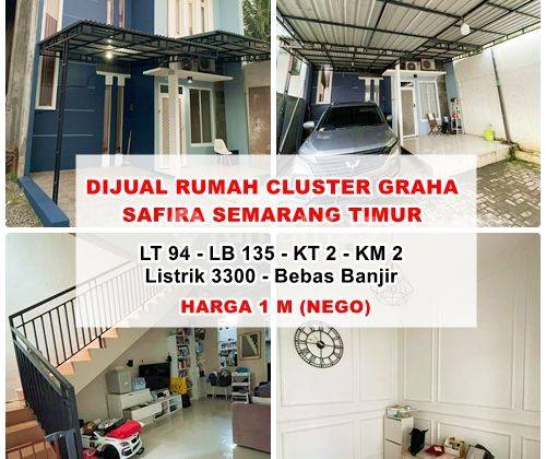 Rumah Cantik Cluster Graha Safira Semarang Timur  1