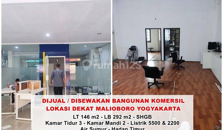 Dijual Dan Disewakan Bangunan Komersil Dekat Malioboro Yogya 1