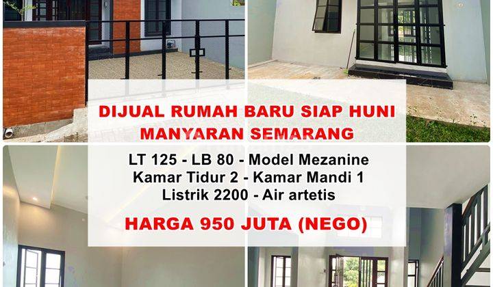 Dijual Rumah Baru Siap Huni di Manyaran Kota Semarang 1