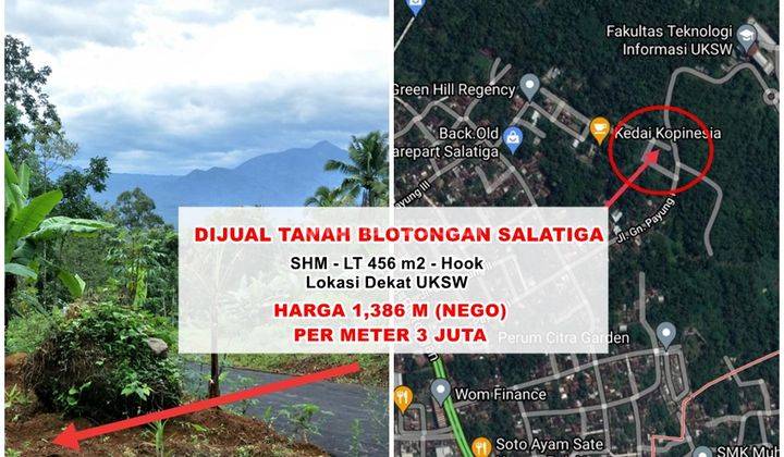 Dijual Tanah View Gunung Lokasi di Blotongan Salatiga Dekat Uksw 1