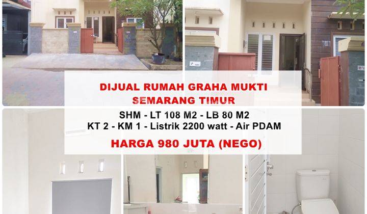 Rumah Bagus Siap Huni Graha Mukti Semarang Timur 1