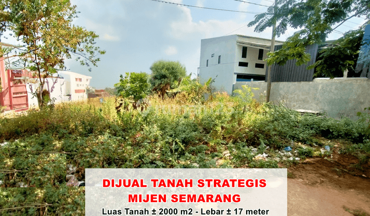 Dijual Tanah Strategis Pinggir Jalan Raya Semarang Mijen 1