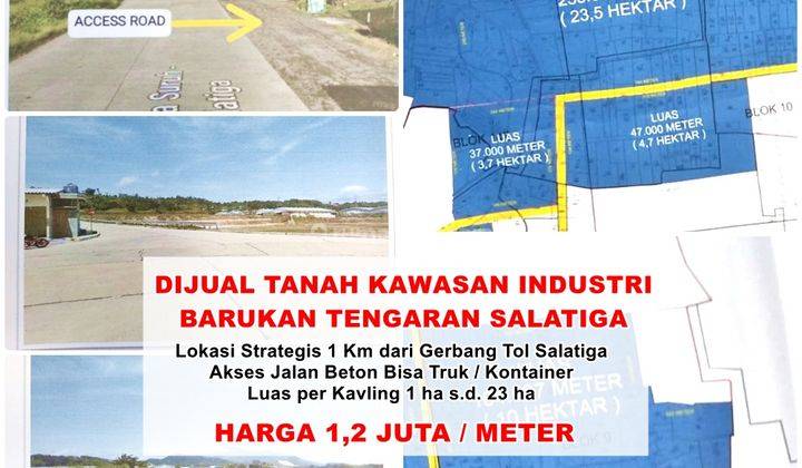 Dijual Tanah Kawasan Industri Barukan Tengaran Salatiga  1