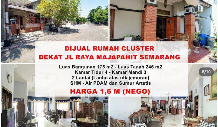 Dijual Rumah Cluster Dekat Jalan Raya Majapahit Semarang Timur 1