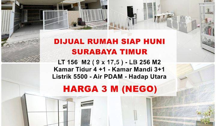 Dijual Rumah Siap Huni di Surabaya Timur  1