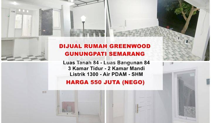 Dijual Rumah Siap Huni Greenwood Manyaran Kota Semarang 1