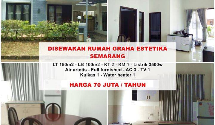 Disewakan Rumah Furnish Graha Estetika Banyumanik Semarang 1