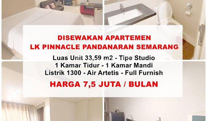 Disewakan Apartment Louis Kienne Pinnacle Pandanaran Semarang 1