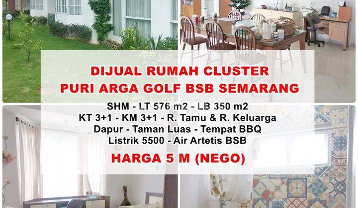 Dijual Rumah Classic di Puri Arga Golf Bsb City Semarang 1