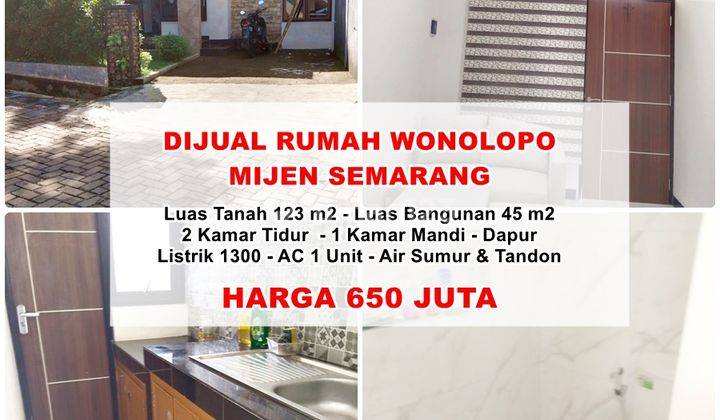 Dijual Rumah Siap Huni Wonolopo Mijen Semarang 1