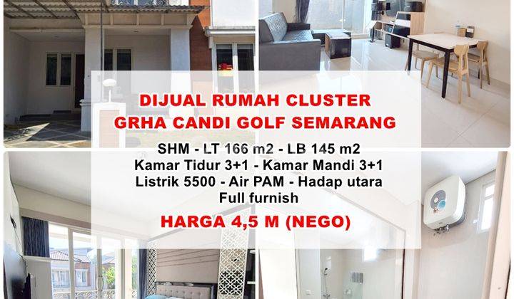 Dijual Rumah Cluster Full Furnish Graha Candi Golf Semarang  1