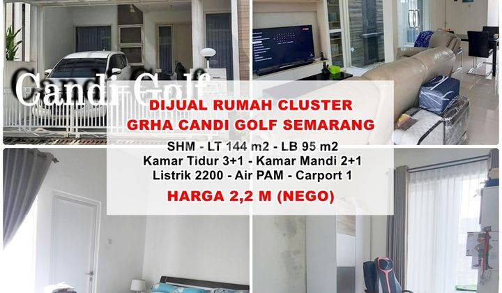 Dijual Rumah Cluster Candi Golf Semarang 1