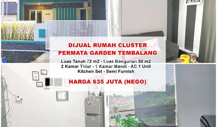 Dijual Rumah Cluster Permata Garden Tembalang Semarang 1