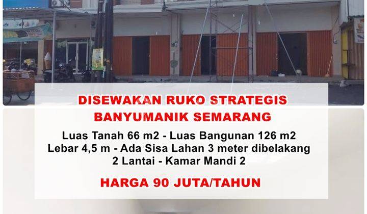 Disewakan Ruko Siap Pakai Banyumanik Kota Semarang 1