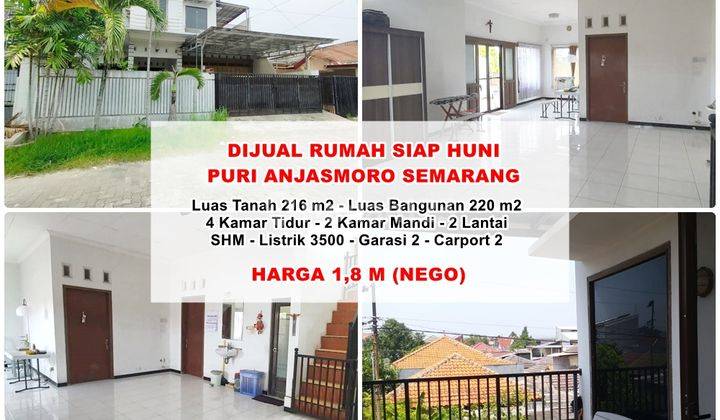 Dijual Rumah Siap Huni Puri Anjasmoro Semarang 1