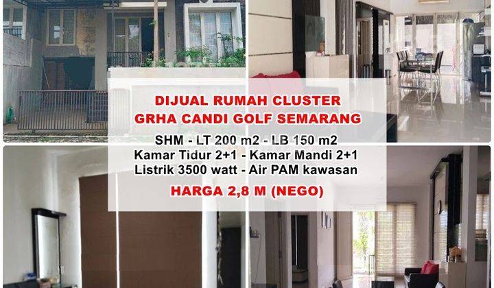 Dijual Rumah Cluster Graha Candi Golf Semarang  1