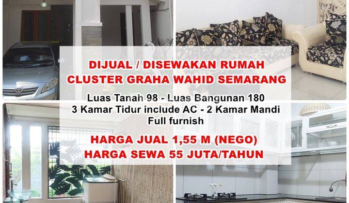 Dijual Dan Disewakan Rumah Cluster Graha Wahid Semarang  1