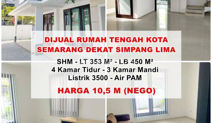 Dijual Rumah Mewah Tengah Kota Semarang Dekat Jl Gajahmada 1