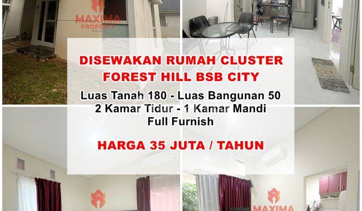 Disewakan Rumah Cluster Forest Hill Bsb City Semarang 1