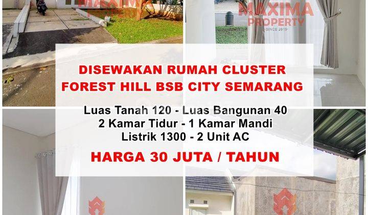 Disewakan Rumah Cluster Bsb City Semarang 1