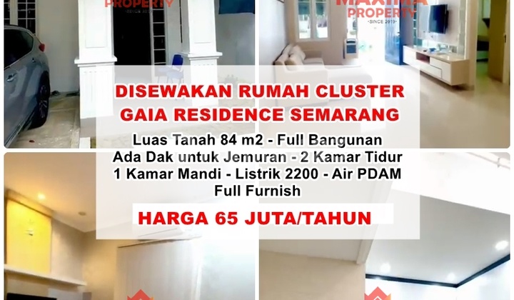 Disewakan Rumah Cluster Full Furnish GAIA Residence Semarang Disewakan Rumah Cluster Full Furnish GAIA Residence Semarang