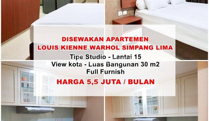 Disewakan Apartemen Louis Kienne Warhol Simpang Lima Semarang 1