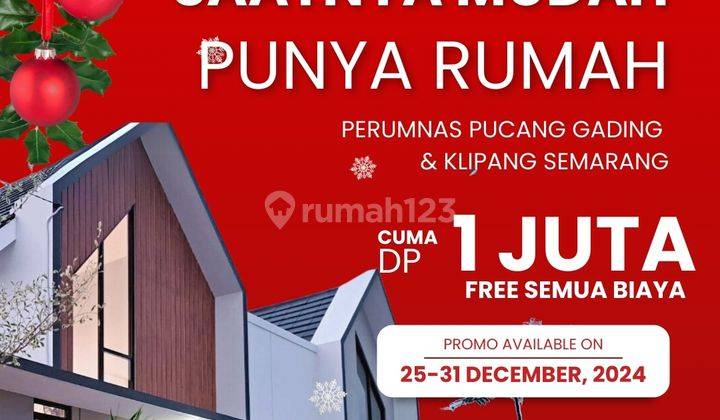 Promo Dp 1 Juta Punya Rumah Cluster Klipang Green 2 Semarang  2