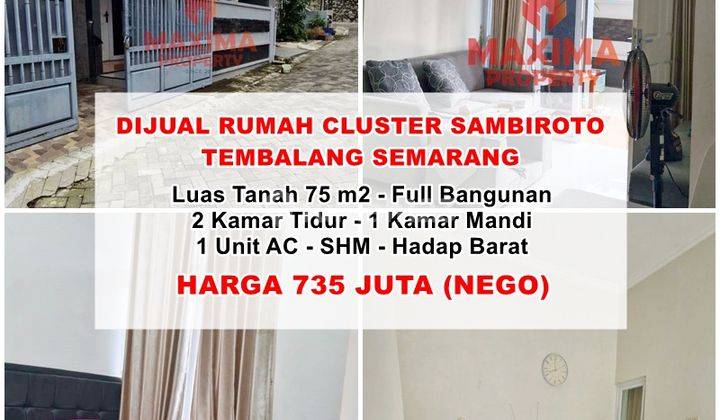 Dijual Rumah Cluster Sambiroto Dekat Unimus Semarang 1