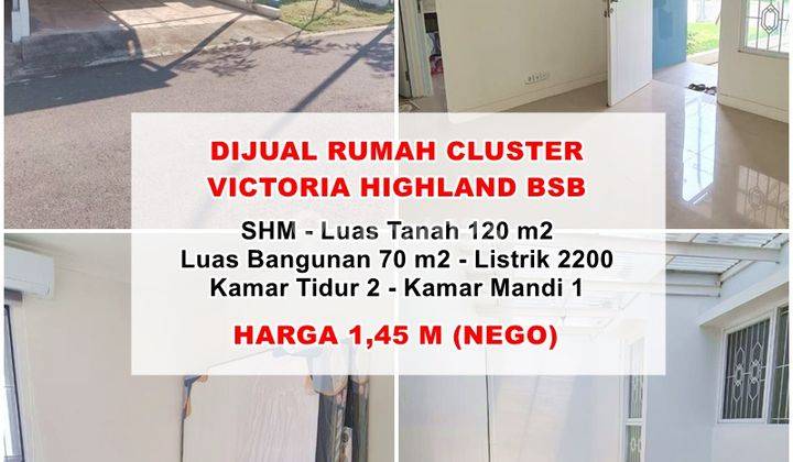 Dijual Rumah Cluster Victoria BSB Semarang 1