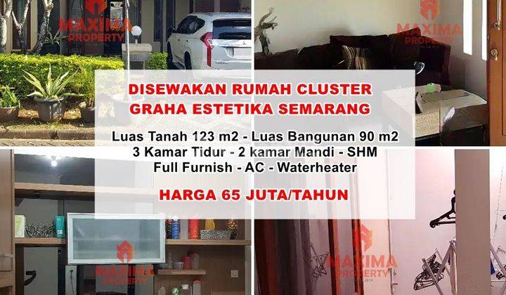 Disewakan Rumah Cluster Graha Estetika Banyumanik Semarang 1