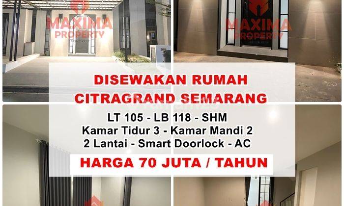 Disewakan Rumah Cluster Citragrand Tembalang Semarang 1