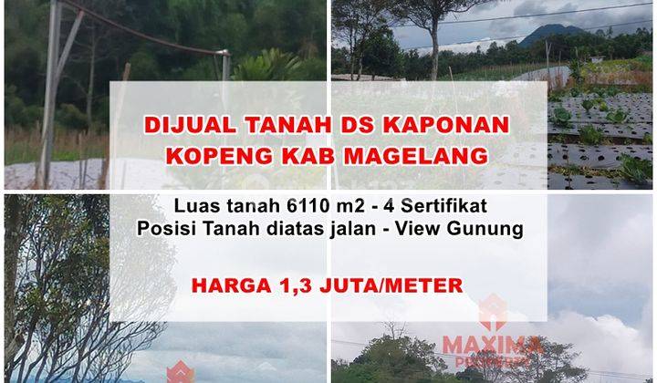 Dijual Tanah Area Kopeng Ds Kaponan Kab Magelang  1