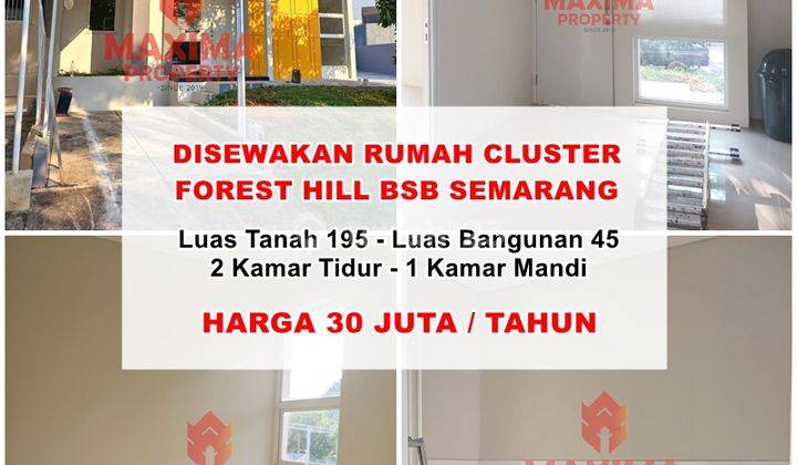 Disewakan Rumah Cluster Forest Hill Bsb City Semarang 1