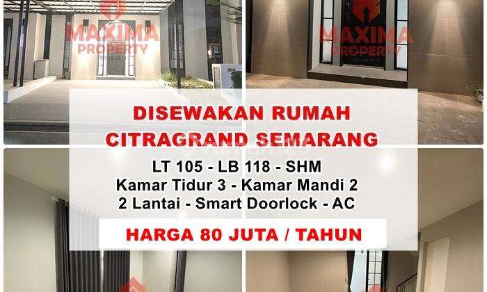 Disewakan Rumah Cluster Citragrand Tembalang Semarang 1