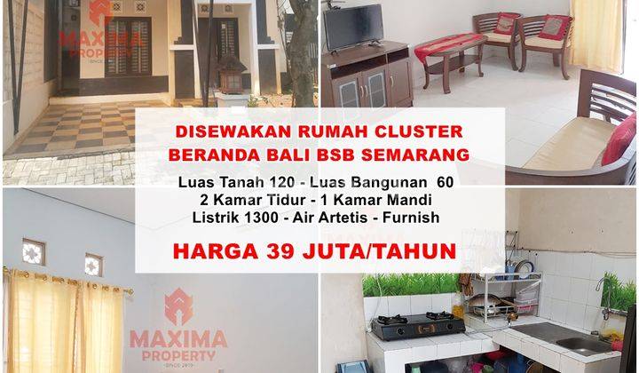 Disewakan Rumah Cluster Beranda Bali Bsb Semarang  1