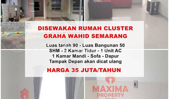 Disewakan Rumah Cluster Graha Wahid Kedungmundu Tembalang 1